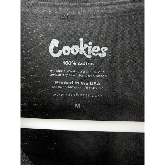 Cookies SF 3D Color Spectrum Black T Shirt Size Medium 100% Authentic Cotton - Picture 2 of 9